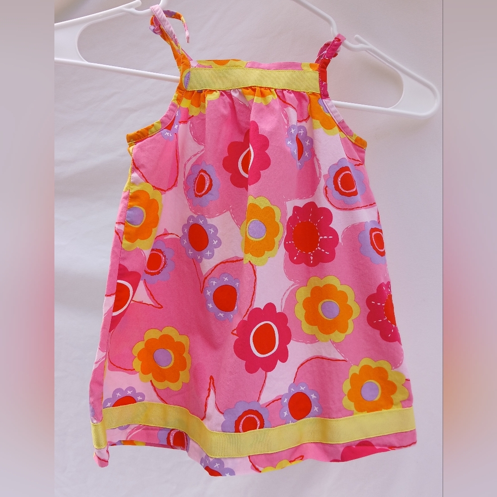 Hanna Andersson Vibrant Pink and Red Dress